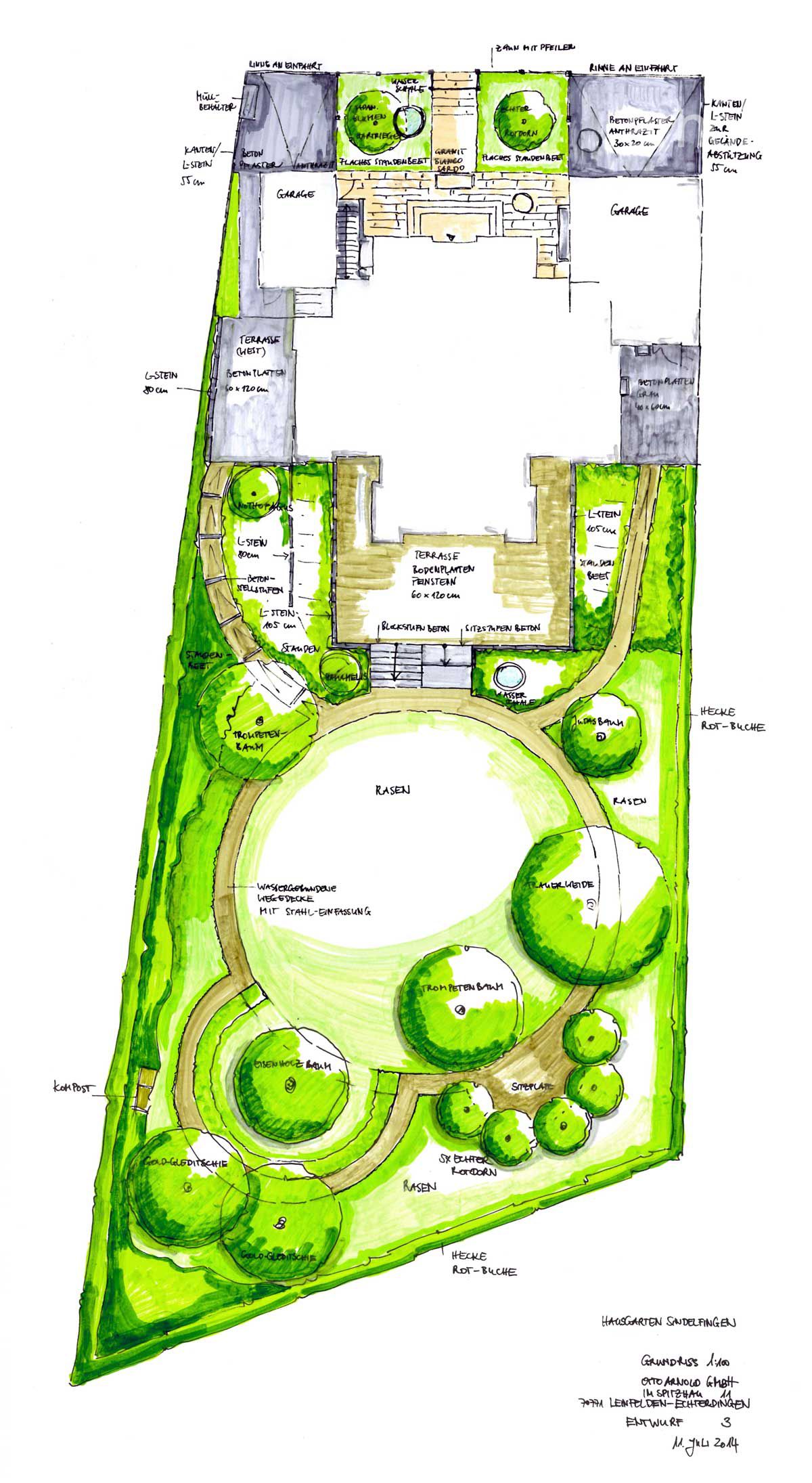 Gartenplanung Zeichnung 04