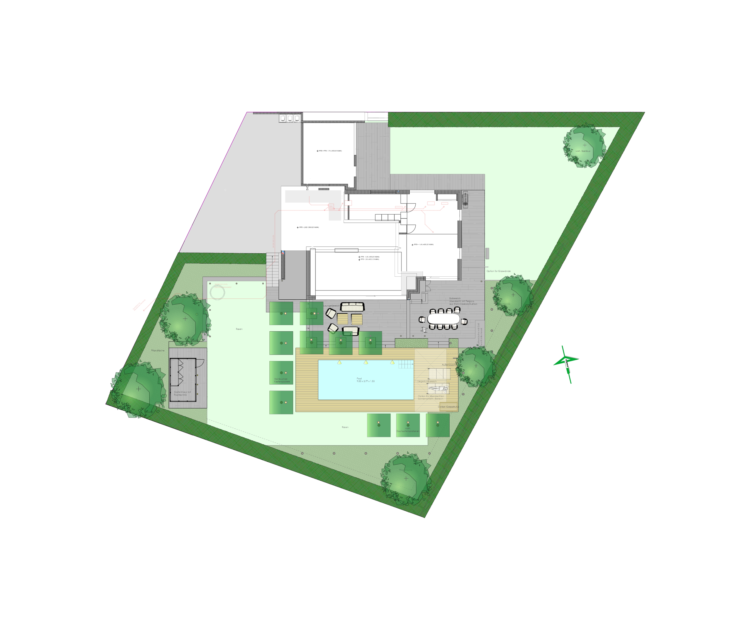 Gartenplanung Zeichnung 08