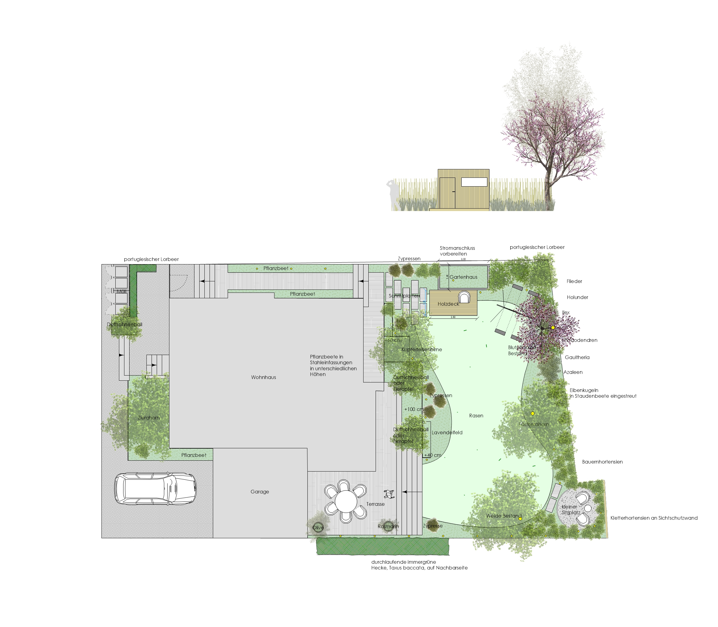 Gartenplanung Zeichnung 05