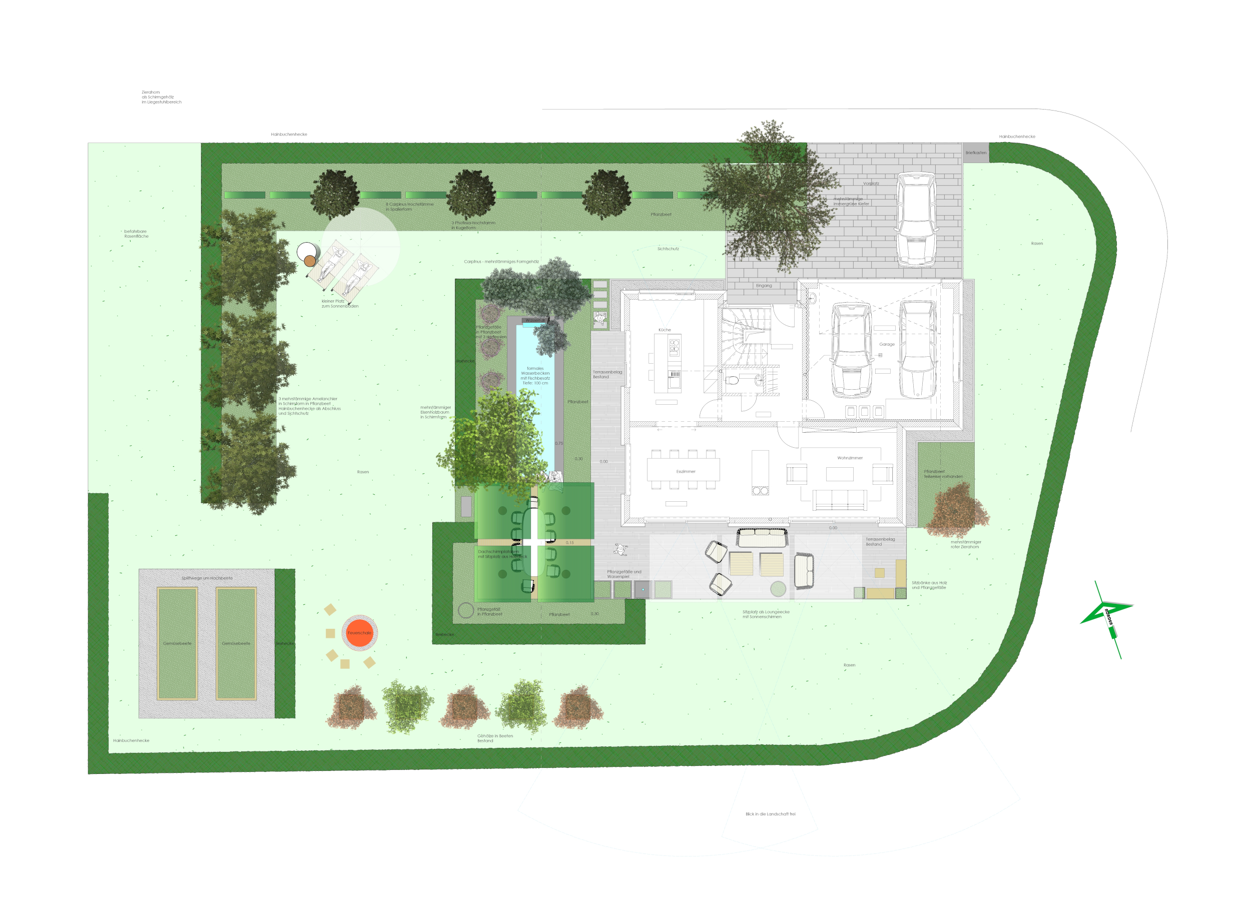 Gartenplanung Zeichnung 09