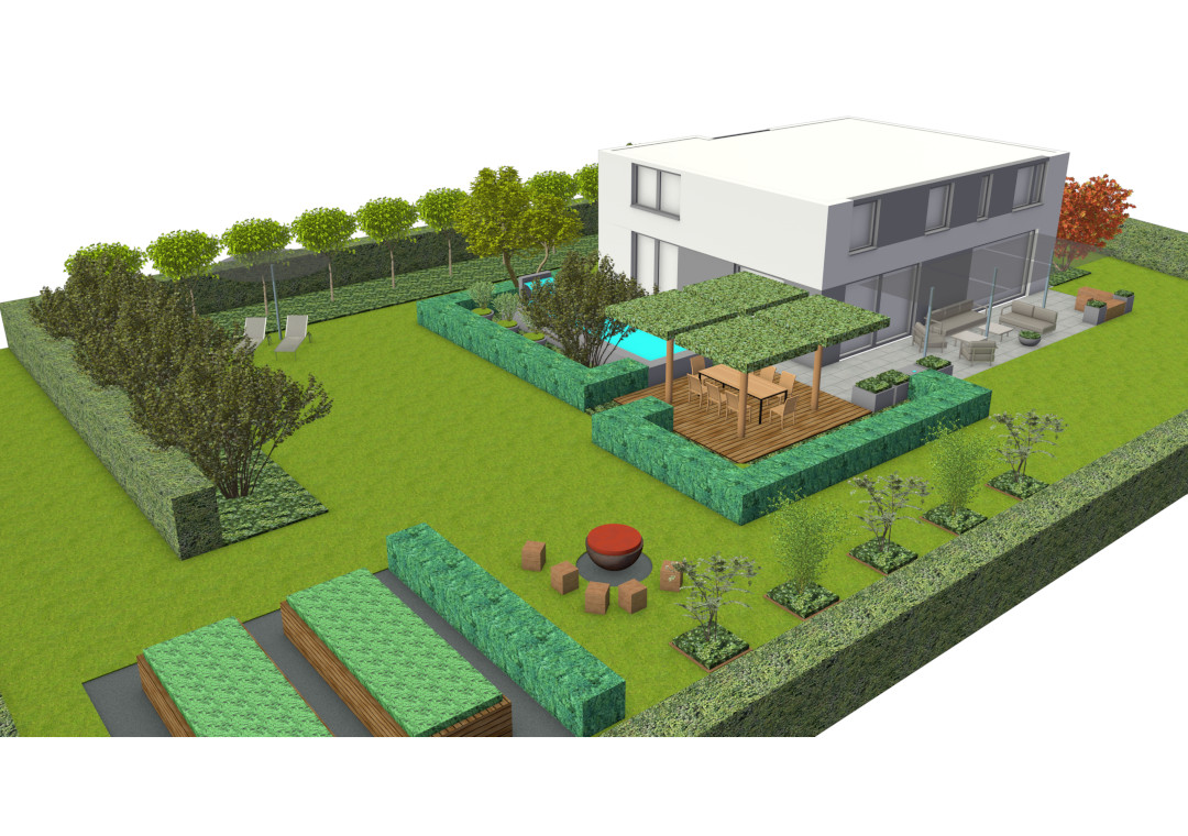 Gartenplanung Zeichnung 10