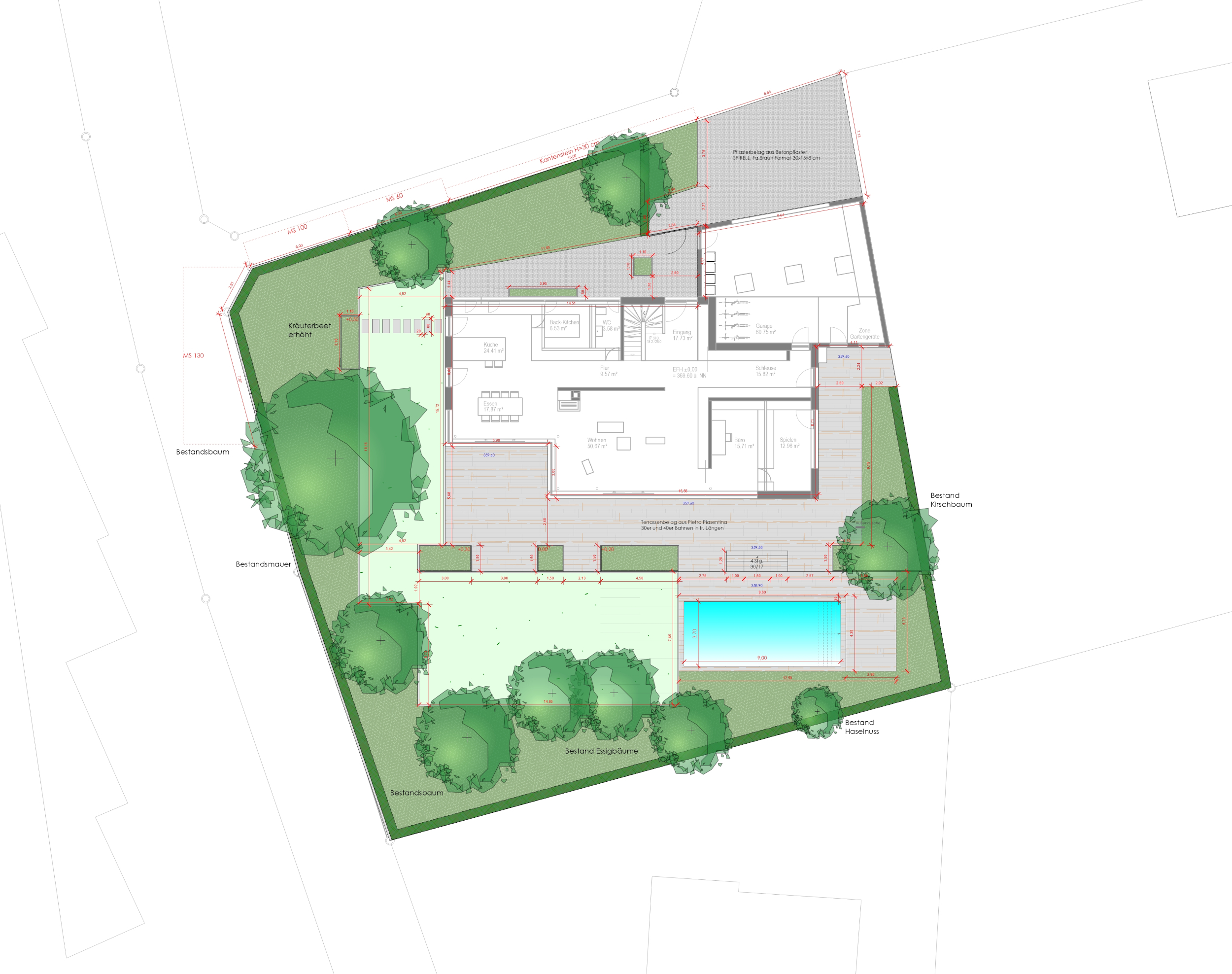 Gartenplanung Zeichnung 11