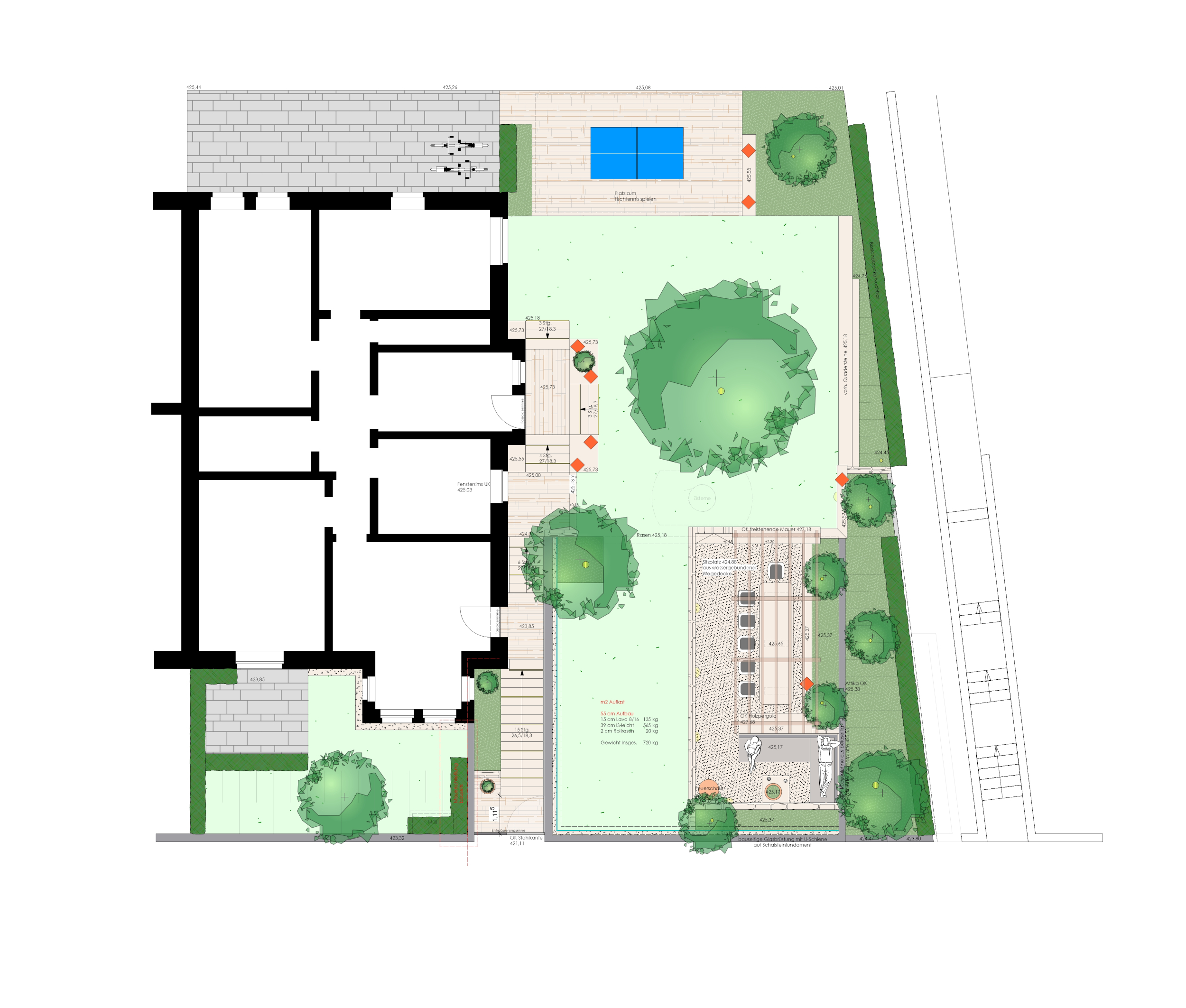 Gartenplanung Zeichnung 12